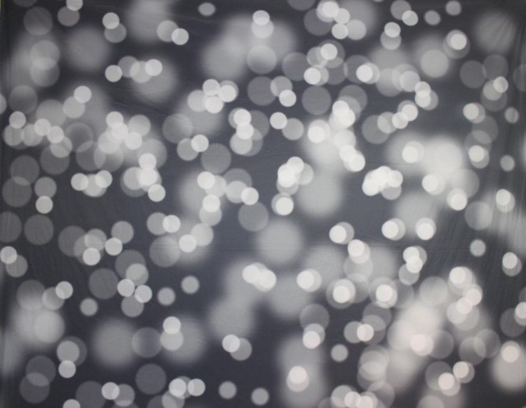 Hntergrundsystem Fotobox Vorhang Softballs schwarz-weiß