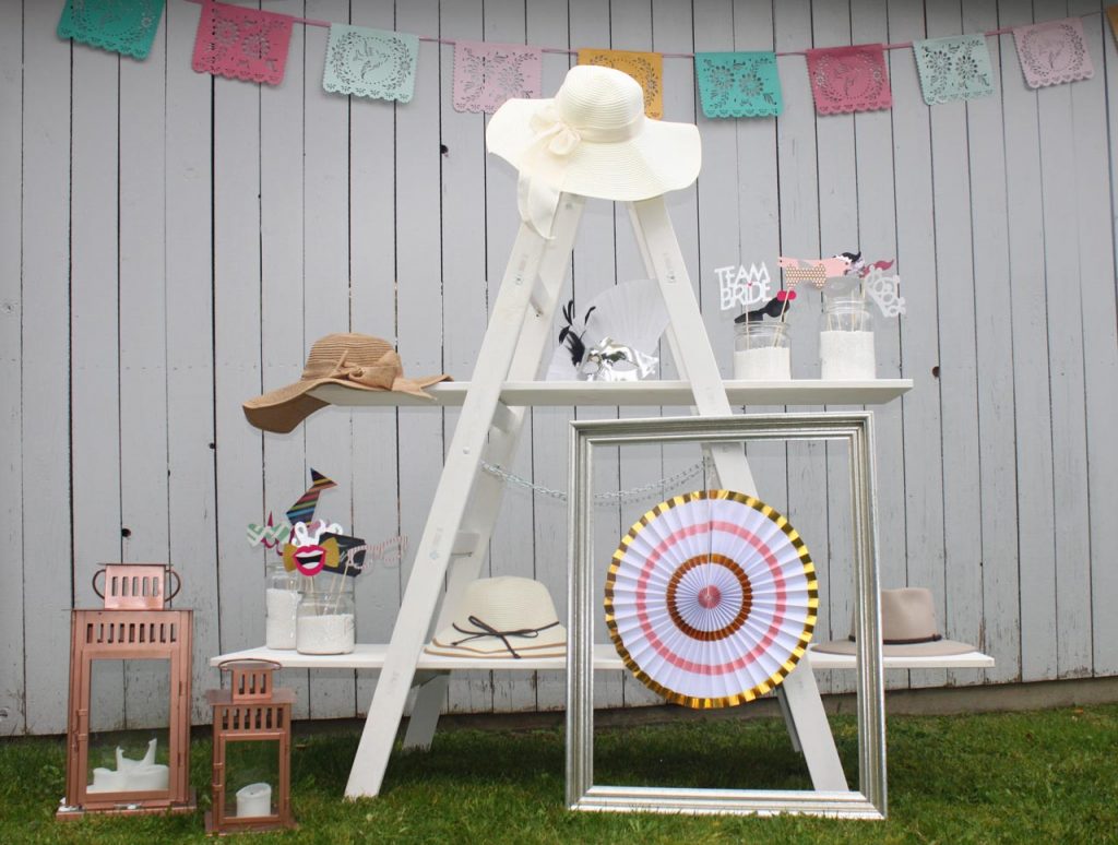 Fotobox Requisiten Regal Leiter