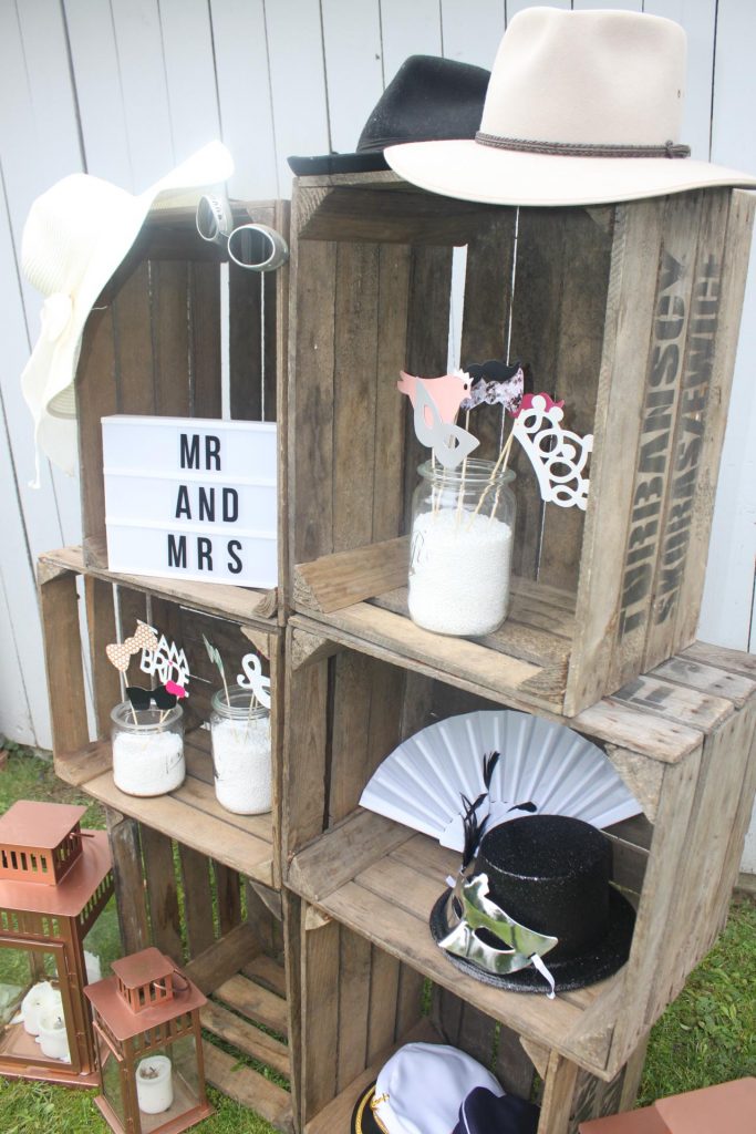 Fotobox Requisiten Accessoires Regal