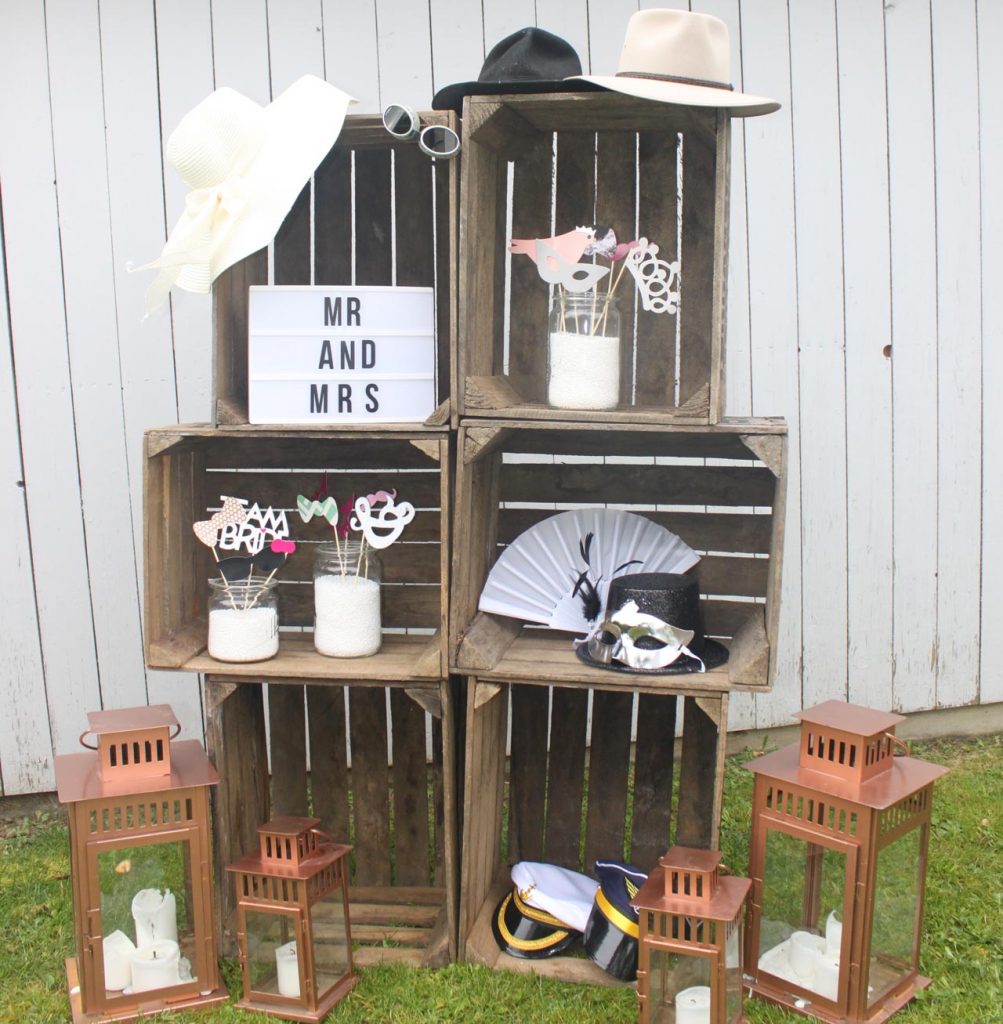 Fotobox Requisitenregal Weinkisten Obstkisten